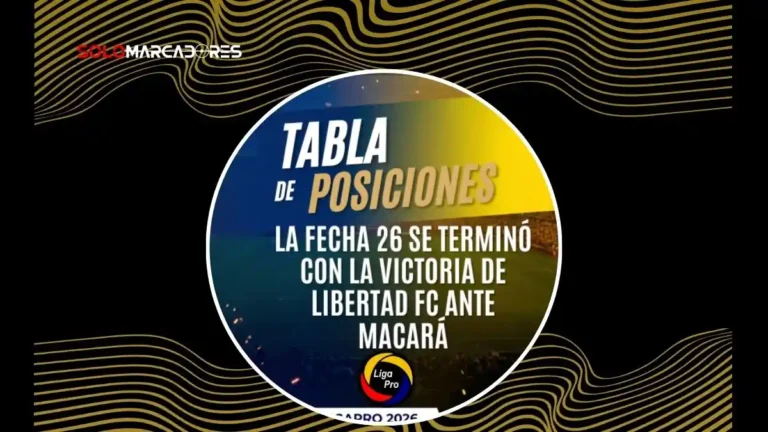 Independiente del Valle lidera con 23 puntos de ventaja tras la ligapro fecha 26. Revisa todos los resultados de la jornada aquí.