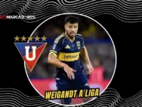 Marcelo Weigandt sería el nuevo refuerzo de Liga de Quito desde Boca Juniors 6 Marcelo Weigandt llegaría a Liga de Quito a préstamo desde Boca Juniors por un año con opción de compra sujeta a partidos jugados.