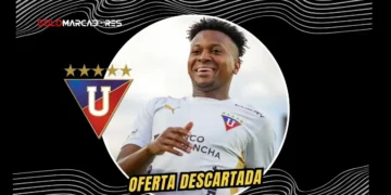 Liga de Quito descarta propuesta de $ 1 millón de Vélez Sarsfield por Michael Estrada. El delantero es pieza clave en la Copa Libertadores.