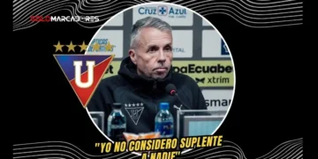 ‘Yo no considero suplente a nadie’: El mensaje de Gustavo Álvarez tras el triunfo de Liga de Quito 1 Gustavo Álvarez defendió la rotación en Liga de Quito tras derrotar 1-0 a Aucas y enfocó el trabajo en los octavos de Copa Libertadores ante Mirassol.
