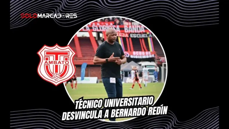 Bernardo Redín quedó fuera de Técnico Universitario tras dirigir 8 partidos con 2 victorias y 6 derrotas. La directiva busca reemplazo.