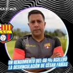 Miguel Montalvo revela los detalles de la salida de César Farías de Barcelona SC 3 Miguel Montalvo explicó la salida de César Farías de Barcelona SC. Una cláusula de dos sueldos y el 48 % de efectividad definieron su marcha.