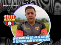 Miguel Montalvo revela los detalles de la salida de César Farías de Barcelona SC 6 Miguel Montalvo explicó la salida de César Farías de Barcelona SC. Una cláusula de dos sueldos y el 48 % de efectividad definieron su marcha.