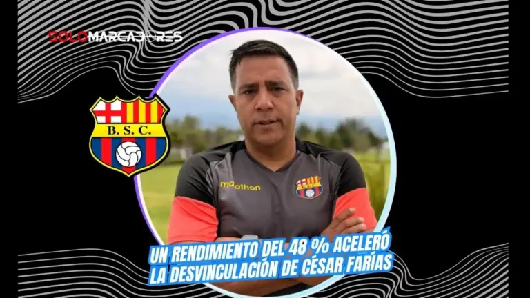 Miguel Montalvo explicó la salida de César Farías de Barcelona SC. Una cláusula de dos sueldos y el 48 % de efectividad definieron su marcha.