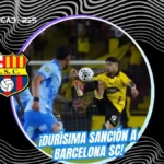 Castigo severo al Monumental: Sanción a Barcelona SC tras los incidentes ante Macará 3 Barcelona SC recibe sanción de partidos sin público y multas por $ 9.120 tras incidentes en el Estadio Monumental ante Macará.