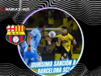 Castigo severo al Monumental: Sanción a Barcelona SC tras los incidentes ante Macará 5 Barcelona SC recibe sanción de partidos sin público y multas por $ 9.120 tras incidentes en el Estadio Monumental ante Macará.