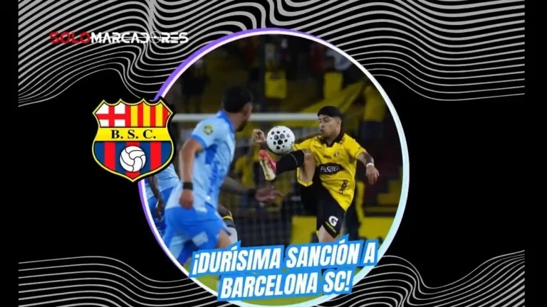 Barcelona SC recibe sanción de partidos sin público y multas por $ 9.120 tras incidentes en el Estadio Monumental ante Macará.