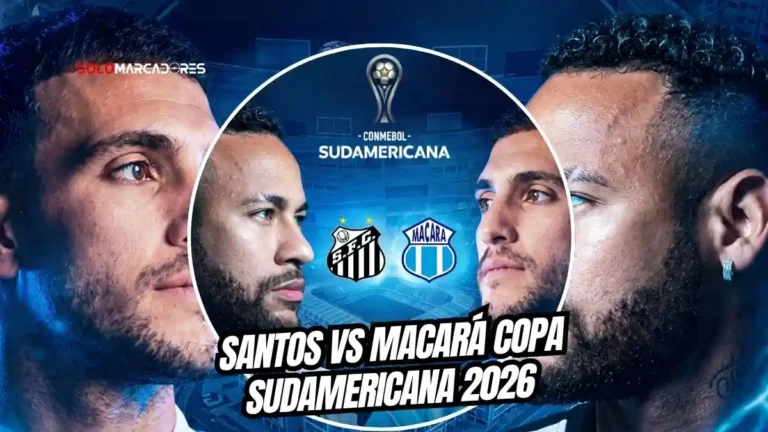Santos vs Macará por la ida de octavos de la Copa Sudamericana 2026. Revisa horarios, alineaciones, bajas y arbitraje del partido.
