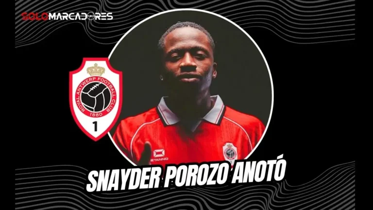 Snayder Porozo marcó su primer gol con Royal Antwerp en la derrota ante Sint-Truiden por la fecha 4 de la Jupiler Pro League belga.