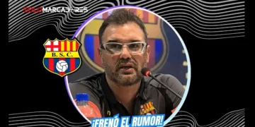 Pablo Trobbiani respondió a los rumores sobre el posible fichaje de Juan Cazares por Barcelona SC y ratificó su concentración en el partido ante Orense.