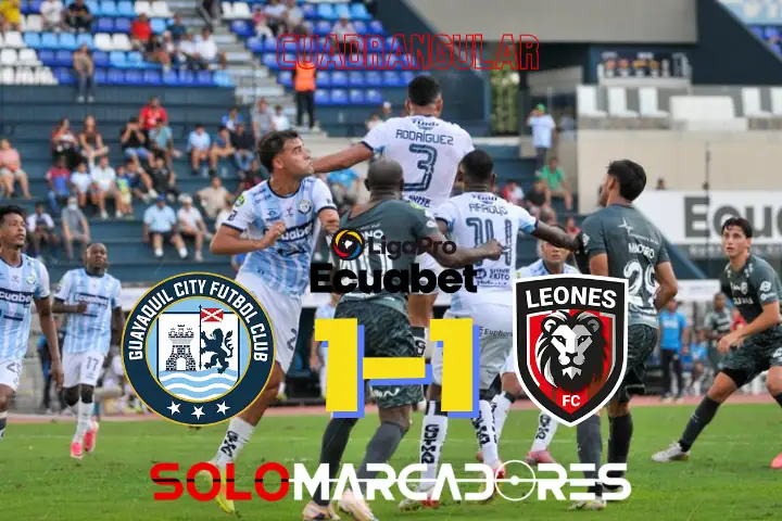 Guayaquil City rescata el empate ante Leones FC en el arranque del cuadrangular 22 Guayaquil City igualó 1-1 ante Leones FC en la fecha 1 del cuadrangular por la Copa Sudamericana gracias a un gol agónico de Diego Dorregaray.