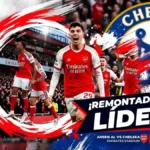 Arsenal se impone 2-1 al Chelsea en un derbi marcado por la presencia tricolor 3 Arsenal derrota al Chelsea 2-1 tras reaccionar a un gol tempranero. Piero Hincapié sumó minutos y Moisés Caicedo quedó fuera por lesión.