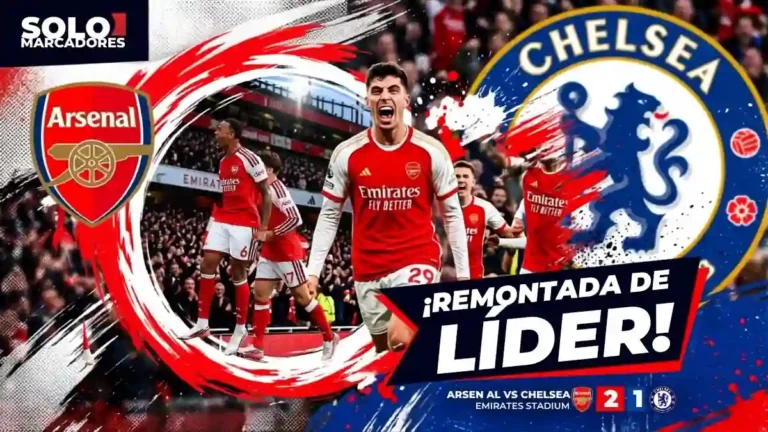Arsenal derrota al Chelsea 2-1 tras reaccionar a un gol tempranero. Piero Hincapié sumó minutos y Moisés Caicedo quedó fuera por lesión.