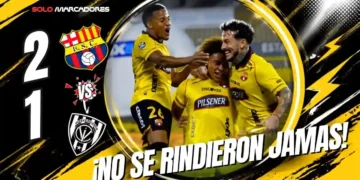 Locura en el Monumental: Barcelona SC sella dramática victoria sobre IDV al minuto 100 7 Barcelona SC derrotó 2-1 a Independiente del Valle en el Monumental con un tanto de Darío Benedetto al minuto 100. Repasa las acciones del partido.