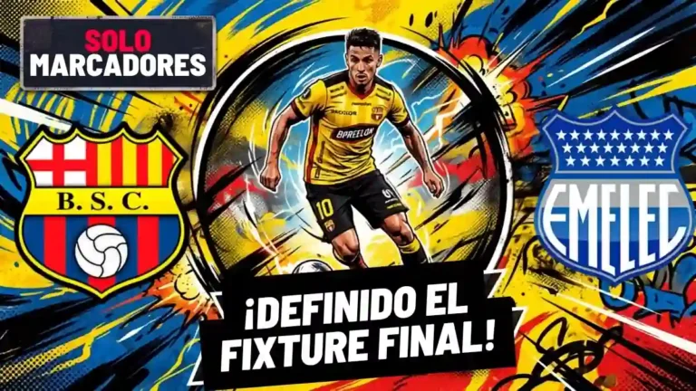 Liga Pro reveló el fixture oficial de la fase final de la Liga Ecuabet 2026. Revisa el calendario detallado de Barcelona SC, Emelec y la permanencia.
