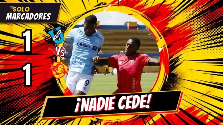 Universidad Católica y Aucas empataron 1-1 en el Atahualpa por la fecha 28 de la LigaPro 2026. Goles de Fajardo y Carcelén mantienen la lucha en la cima.