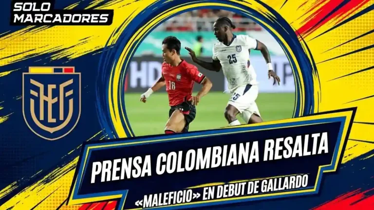 Prensa colombiana reacciona al amargo debut de Marcelo Gallardo con la selección de Ecuador tras la derrota 3-0 ante Corea del Sur.