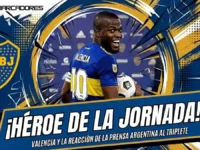 De las críticas a los elogios: así reaccionó la prensa argentina al triplete de Enner Valencia 5 Prensa argentina elogió a Enner Valencia tras su triplete de cabeza con Boca Juniors para eliminar a Racing en la Copa Argentina.