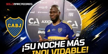 Enner Valencia anotó un hat-trick de cabeza con Boca Juniors para remontar 3-2 ante Racing en la Copa Argentina.