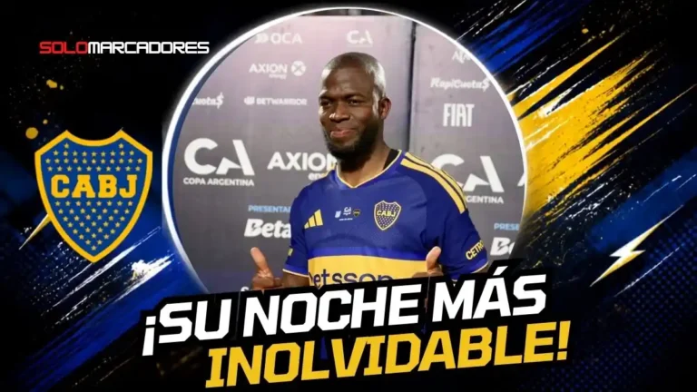 Enner Valencia anotó un hat-trick de cabeza con Boca Juniors para remontar 3-2 ante Racing en la Copa Argentina.