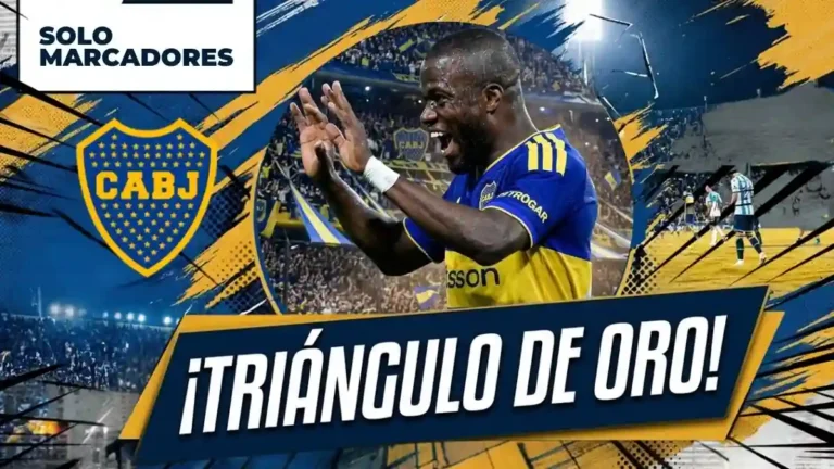 Enner Valencia marcó tres goles de cabeza para la remontada 3-2 de Boca Juniors ante Racing en los cuartos de final de Copa Argentina.