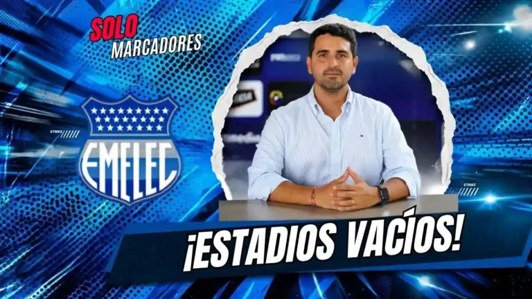 José David Jiménez, presidente de Emelec, exige cambios en el formato de Liga Ecuabet ante la baja asistencia a los estadios ecuatorianos.