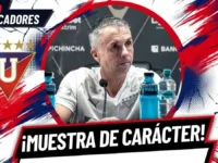 "Remontar un marcador es una muestra de carácter": Gustavo Álvarez tras el triunfo ante Universidad Católica 5 Gustavo Álvarez resaltó la muestra de carácter de Liga de Quito tras remontar 2-1 a Universidad Católica en el estadio Rodrigo Paz Delgado.