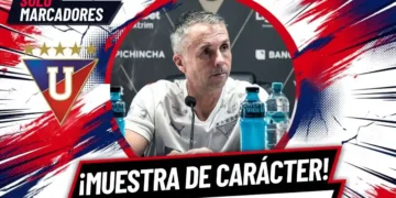 "Remontar un marcador es una muestra de carácter": Gustavo Álvarez tras el triunfo ante Universidad Católica 3 Gustavo Álvarez resaltó la muestra de carácter de Liga de Quito tras remontar 2-1 a Universidad Católica en el estadio Rodrigo Paz Delgado.