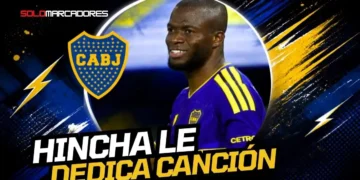 Un fanático de Boca Juniors le dedicó un tema a Enner Valencia tras marcar su primer gol en el triunfo 3-1 ante Central Córdoba.