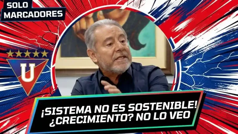Isaac Álvarez, presidente de Liga de Quito, cuestionó la economía de LigaPro Ecuador y pidió reducir el torneo a 12 equipos.