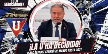 Isaac Álvarez continuará como presidente de Liga de Quito hasta 2031 tras lograr 247 votos a favor en la asamblea de elección.