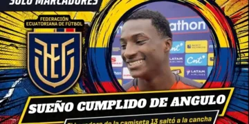 El sueño cumplido de Juan Riquelme Angulo en el inicio de la era Gallardo con la Selección de Ecuador 4 Juan Riquelme Angulo habló sobre su debut con la Selección de Ecuador ante Corea del Sur y el orgullo de cumplir su sueño a los 18 años.