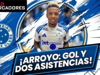 Keny Arroyo firmó un gol y dos asistencias con Cruzeiro tras su llamado a la Selección de Ecuador 5 Keny Arroyo anotó un gol y dio dos asistencias con Cruzeiro ante Vitória luego de ser convocado a la Selección de Ecuador por Marcelo Gallardo.