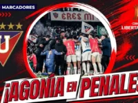 Liga de Quito sucumbe en penales ante Palmeiras 5 Liga de Quito cayó 4-3 en penales ante Palmeiras tras empatar 3-3 el global en el Rodrigo Paz Delgado. Luis Segovia erró el penal decisivo.