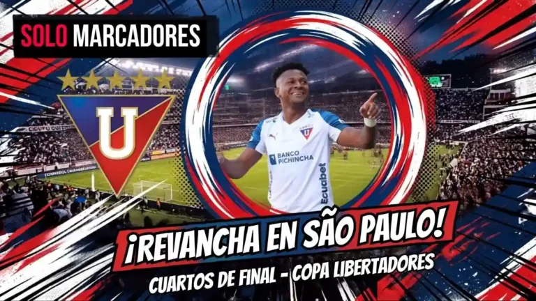 Liga de Quito enfrenta a Palmeiras en Allianz Parque por la ida de cuartos de final de la Copa Libertadores 2026. Revisa horarios y antecedentes.