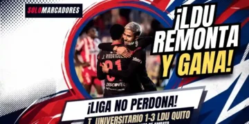 Liga de Quito venció 3-1 a Técnico Universitario en Ambato con goles de Estrada y los Rodríguez, asegurando su boleto al hexagonal principal.