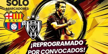 LigaPro reprogramará el partido entre Barcelona SC e Independiente del Valle 6 La LigaPro confirmó que el partido entre Barcelona SC e Independiente del Valle por la LigaEcuabet será reprogramado por la fecha FIFA.