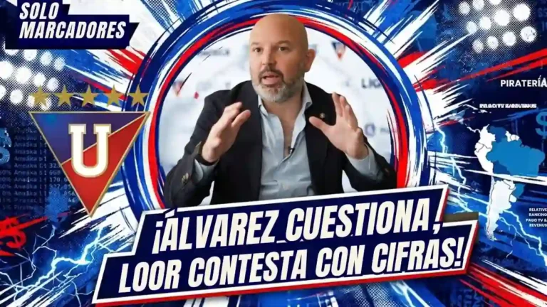 Miguel Ángel Loor respondió a Isaac Álvarez sobre los ingresos de LigaPro y presentó datos de televisión pagada y piratería en Ecuador.