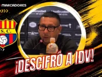 Luis Tolosano tras el triunfo de BSC ante IDV 5 Luis Tolosano, asistente técnico de Barcelona SC, explica la estrategia de posesión y análisis que utilizaron para ganar 2-1 a Independiente del Valle.