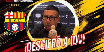 Luis Tolosano tras el triunfo de BSC ante IDV 8 Luis Tolosano, asistente técnico de Barcelona SC, explica la estrategia de posesión y análisis que utilizaron para ganar 2-1 a Independiente del Valle.