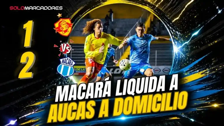 Macará venció 2-1 a Aucas en el Gonzalo Pozo Ripalda por la primera fecha del hexagonal de la Liga Ecuabet con goles de Posse y Campana.