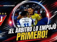 ¿Debió ser roja? El acalorado cruce entre Michael Estrada y el árbitro en la Casa Blanca 5 Analizamos la jugada donde el árbitro empujó primero a Michael Estrada antes de la reacción del delantero en el triunfo 2-1 de Liga de Quito.