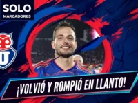 Octavio Rivero volvió a las canchas, anotó de penal y rompió en llanto tras superación de dura lesión 5 Octavio Rivero regresó tras 204 días lesionado, anotó con Universidad de Chile y rompió en llanto tras superar una cirugía de rodilla.