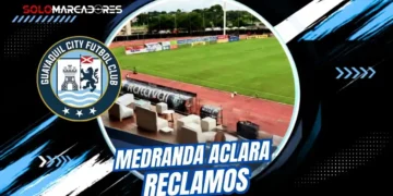Gabriel Medranda aclara los reclamos de Liga de Quito sobre la falta de agua, seguridad y el estado de los camerinos de Guayaquil City.