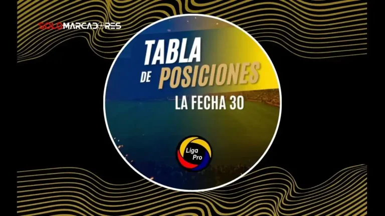 Revisa la tabla de posiciones de la LigaPro 2026 tras la fecha 30. Universidad Católica venció 2-1 a Orense y cerró la fase con 51 puntos.