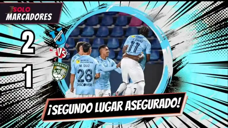 Universidad Católica derrotó 2-1 a Orense en la fecha 30 de la Liga Ecuabet. Aseguró el segundo lugar y clasificó al hexagonal por el título.