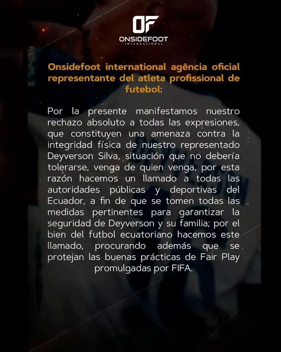 Agencia de Deyverson exige protección oficial ante intimidaciones sufridas en Ecuador 22 Agencia de Deyverson exige protección oficial ante intimidaciones sufridas en Ecuador