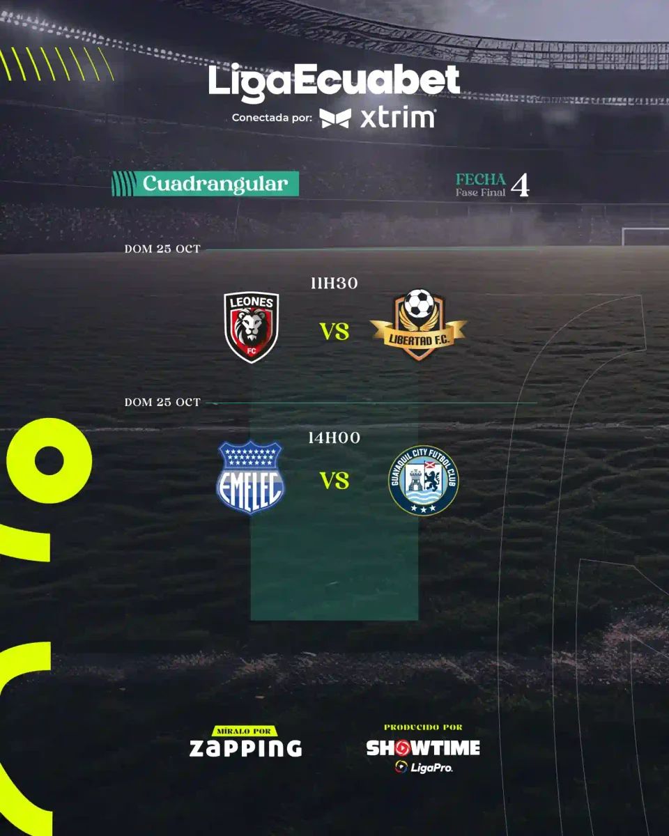 Fecha 4 hexagonales y cuadrangular de la Liga Ecuabet 23 Fecha 4 hexagonales y cuadrangular de la Liga Ecuabet