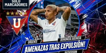 Agencia de Deyverson exige protección oficial ante intimidaciones sufridas en Ecuador 1 Onsidefoot International exige garantías de seguridad para Deyverson y su familia tras amedrentamientos en redes sociales por el LDU vs. Barcelona SC.