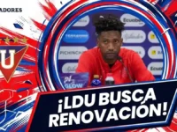 LDU busca amarrar a Alexander Domínguez por una temporada más 5 LDU negocia la renovación de Alexander Domínguez por una temporada más. Negociaciones encaminadas.